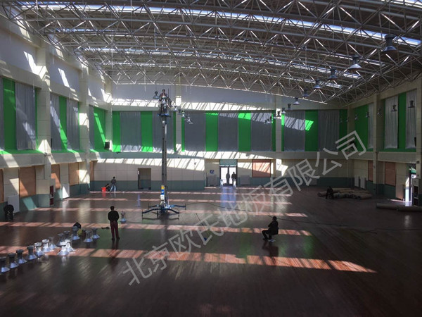 內蒙古運動木地板:錫林郭勒盟太仆寺旗寶昌鎮(zhèn)羽毛球館木地板案例