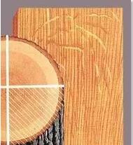  刻切與呈現(xiàn)出來(lái)的紋理效果