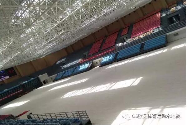 甘肅省酒泉市體育籃球木地板鋪設工程