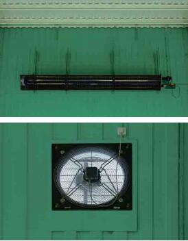 羽毛球場(chǎng)館的加熱和通風(fēng)