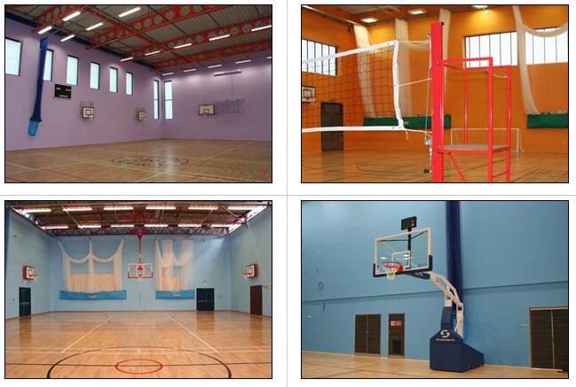 體育館的墻壁裝飾成什么顏色好？